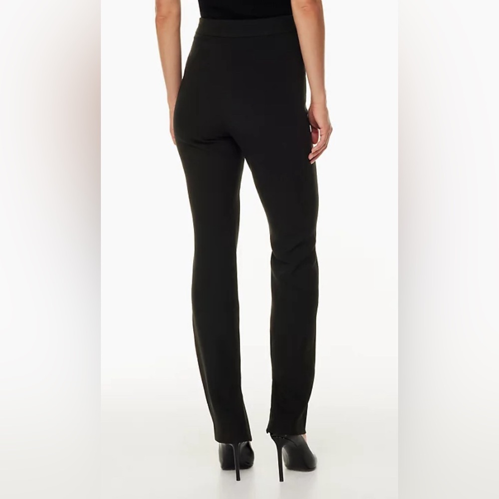 Babaton Aritzia NWT Serra Black Noir High Rise Slim Leg Dress Pants *Sz 8* 🌺🌺 - Picture 2 of 9